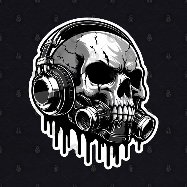 Steampunk skull #2 by AiArtireland